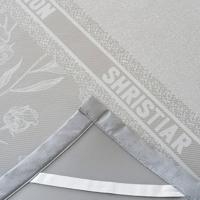 91家纺网 家纺一手货源 找家纺 慕尚家纺 2026春夏新款凉感冰丝提花凉席三件套 水仙 灰