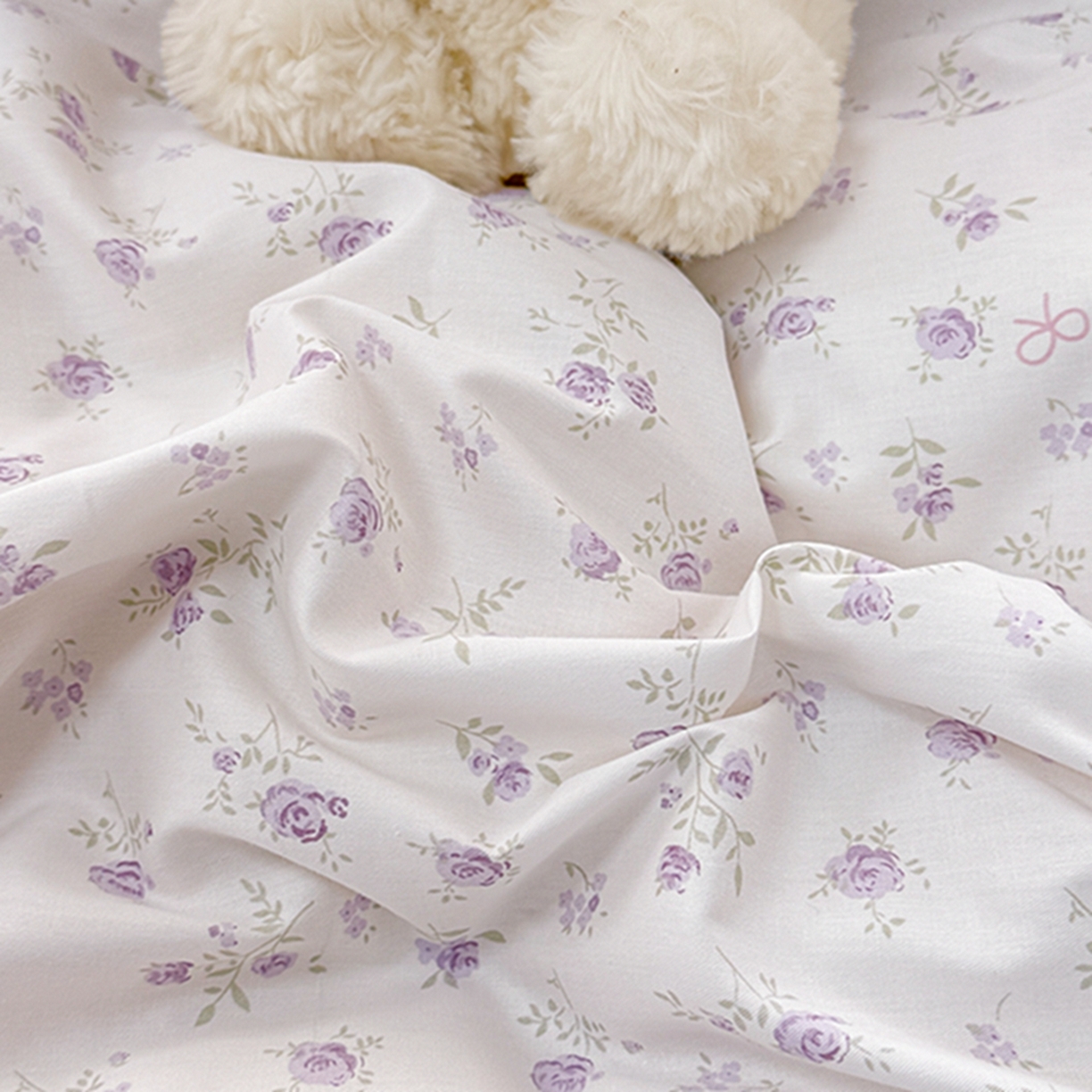 91家纺网 家纺一手货源 找家纺 缦彩 2026新款A类全棉纯棉大花边拉链单枕套枕套单件 花春城