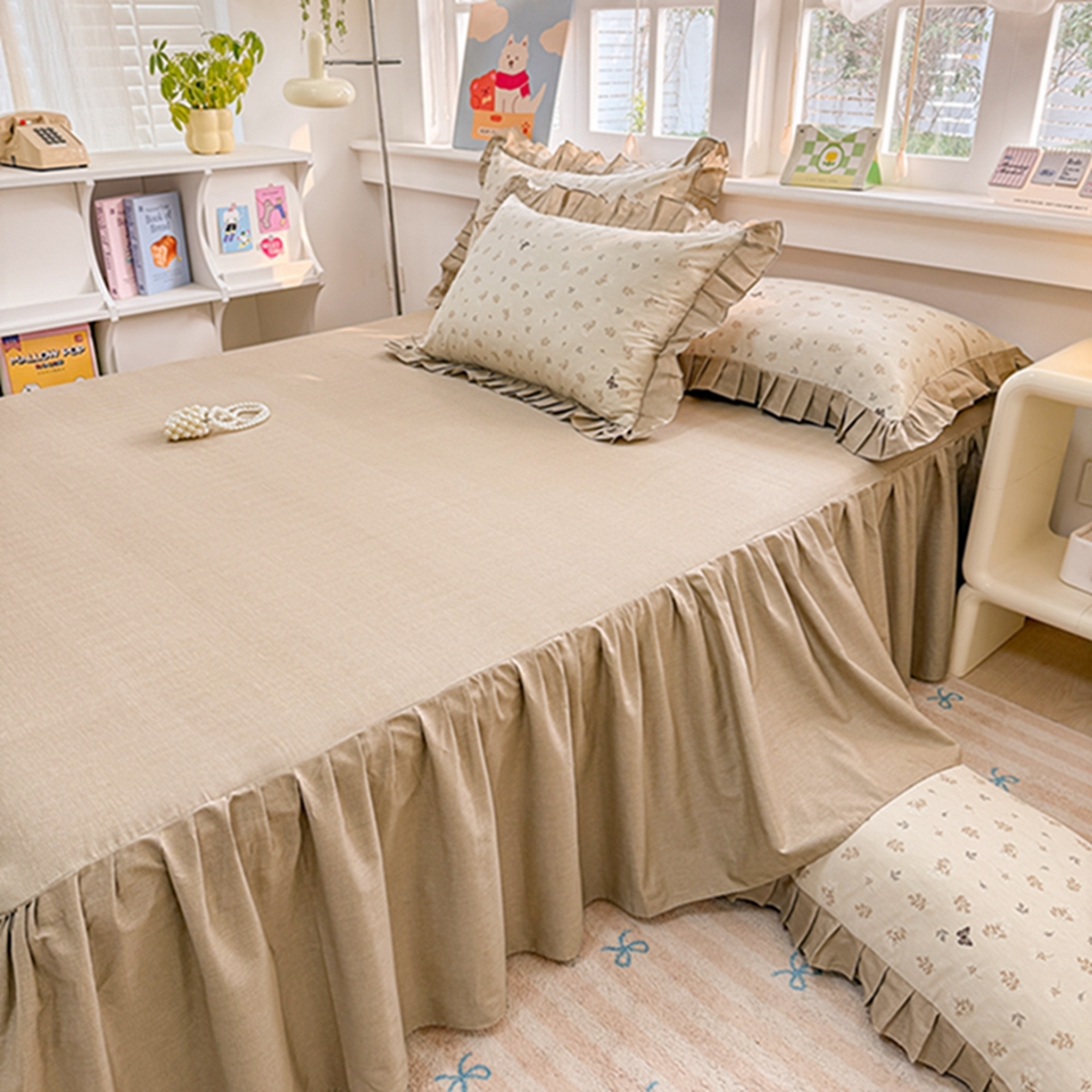 91家纺网 家纺一手货源 找家纺 缦彩 2026新款A类全棉纯棉大花边拉链单枕套枕套单件 奢香夫人