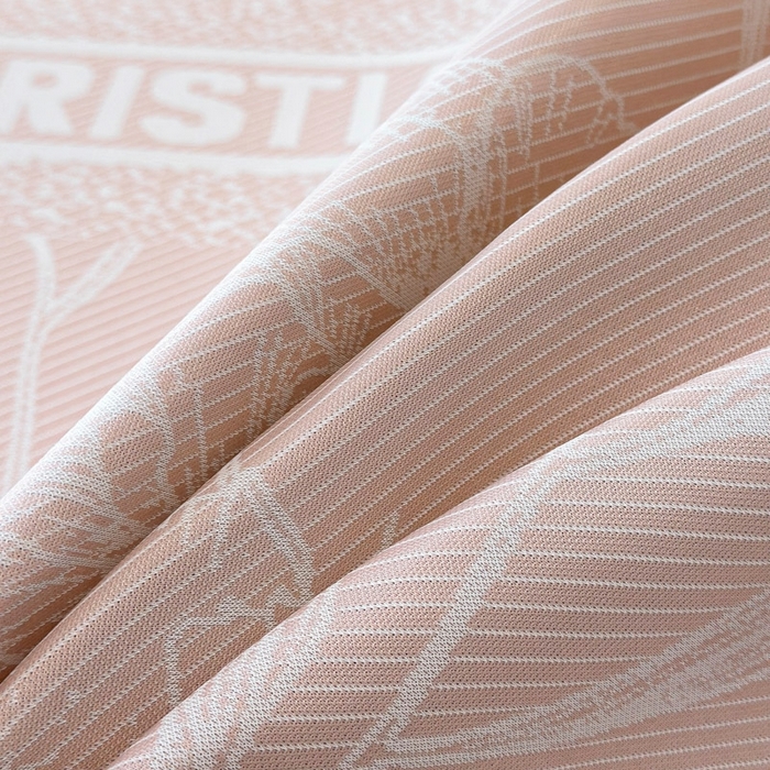 91家纺网 家纺一手货源 找家纺 慕尚家纺 2026春夏新款凉感冰丝提花凉席三件套 烟粉