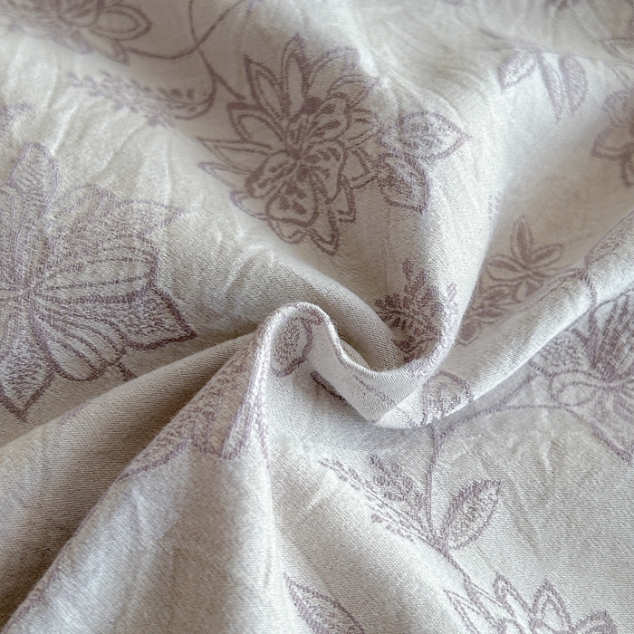 91家纺网 家纺一手货源 找家纺 禾时 2026新款全棉纯棉色织提花四件套 艾莉（紫）