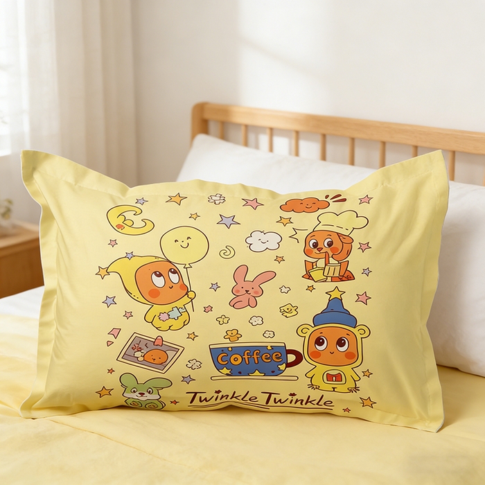 91家纺网 家纺一手货源 找家纺 （总）一电 2026新款跨境电商卡通学生枕头套枕套48x74cm单只件一对装儿童男孩枕皮子 3.磨毛枕套