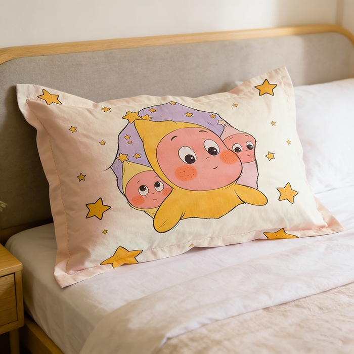 91家纺网 家纺一手货源 找家纺 （总）一电 2026新款跨境电商卡通学生枕头套枕套48x74cm单只件一对装儿童男孩枕皮子 3.磨毛枕套