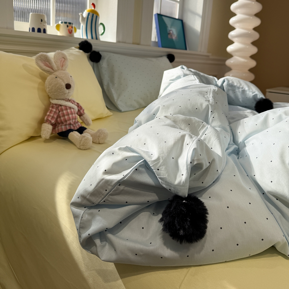 91家纺网 家纺一手货源 找家纺 （总）慕尚家纺 2026新款全棉纯棉水洗带球工艺四件套