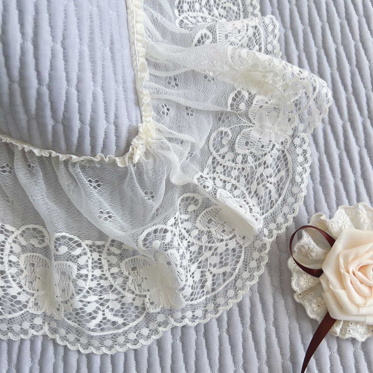 91家纺网 家纺一手货源 找家纺 恋尚羽 2026新款高分子PE凉泡泡大床裙凉感席波浪冰豆豆凉席席子三件套-系列 山茶可可 灰色