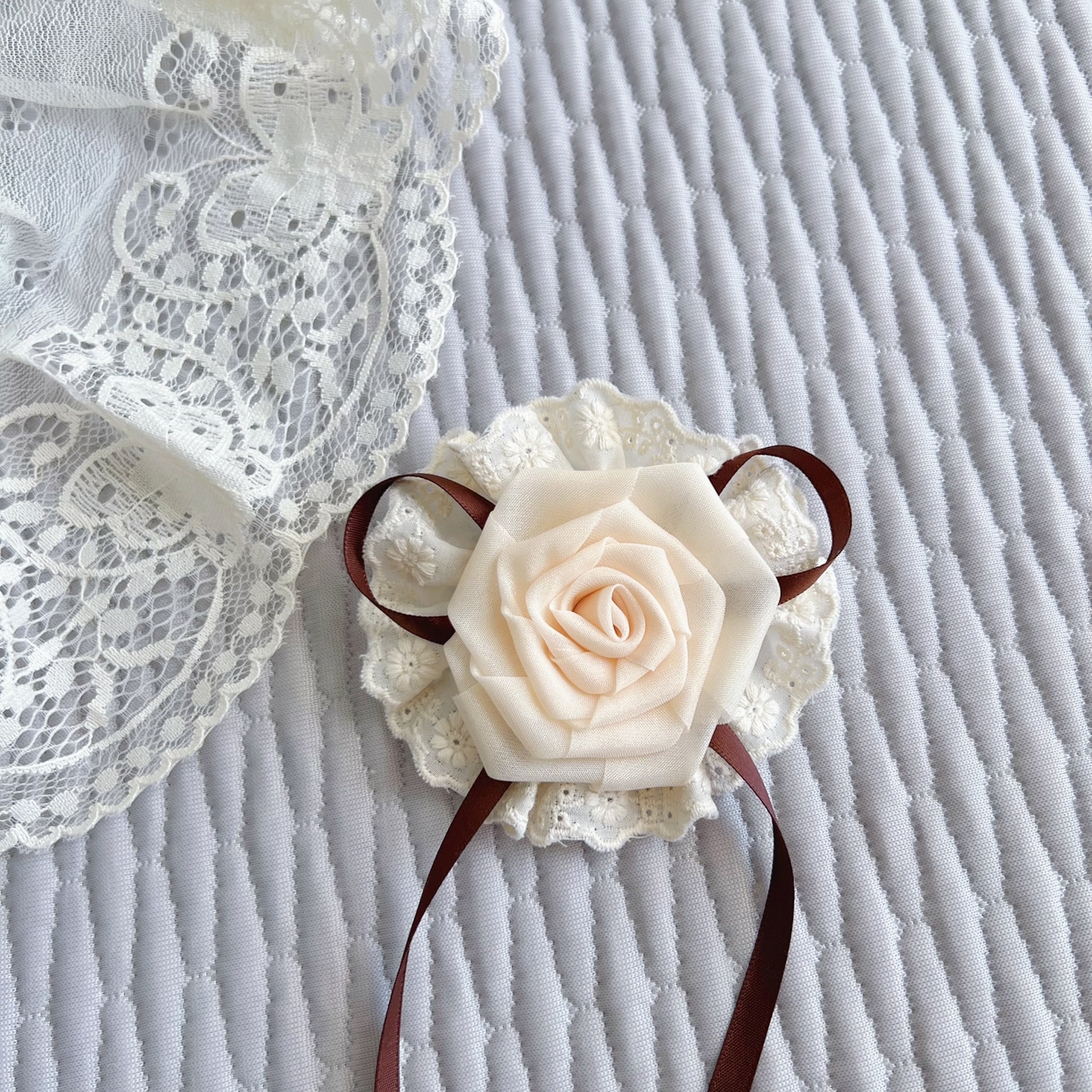 91家纺网 家纺一手货源 找家纺 恋尚羽 2026新款高分子PE凉泡泡大床裙凉感席波浪冰豆豆凉席席子三件套-系列 山茶可可 灰色