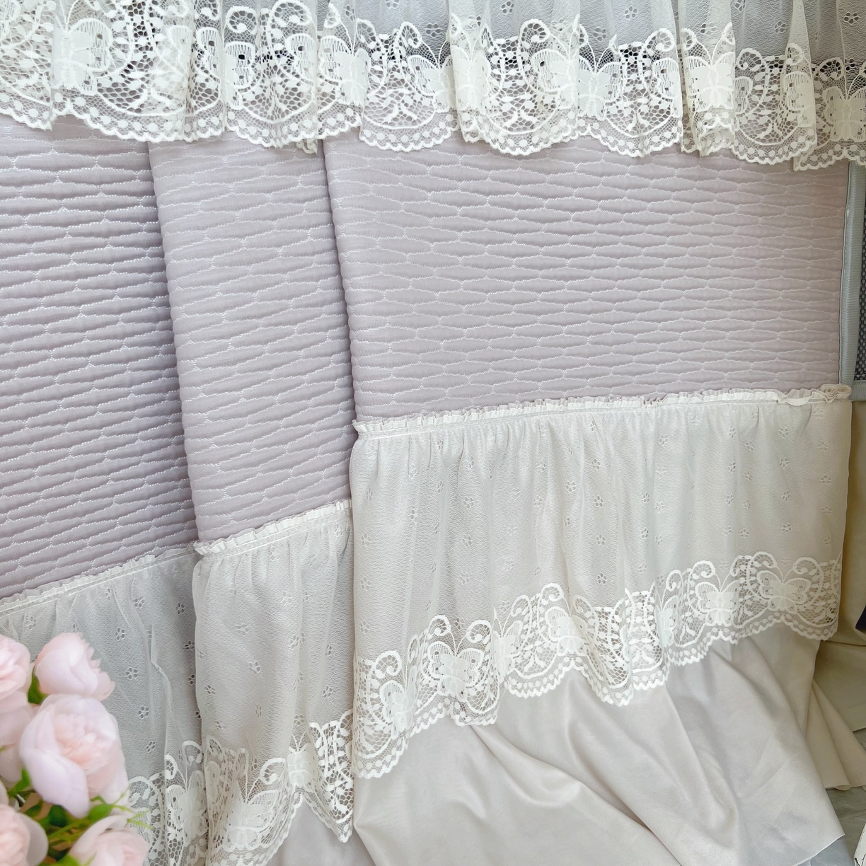 91家纺网 家纺一手货源 找家纺 恋尚羽 2026新款高分子PE凉泡泡大床裙凉感席波浪冰豆豆凉席席子三件套-系列 山茶可可 咖色