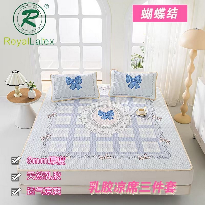 91家纺网 家纺一手货源 找家纺 （总）羽梦家纺 2026新款冰柔丝乳胶床单款凉席