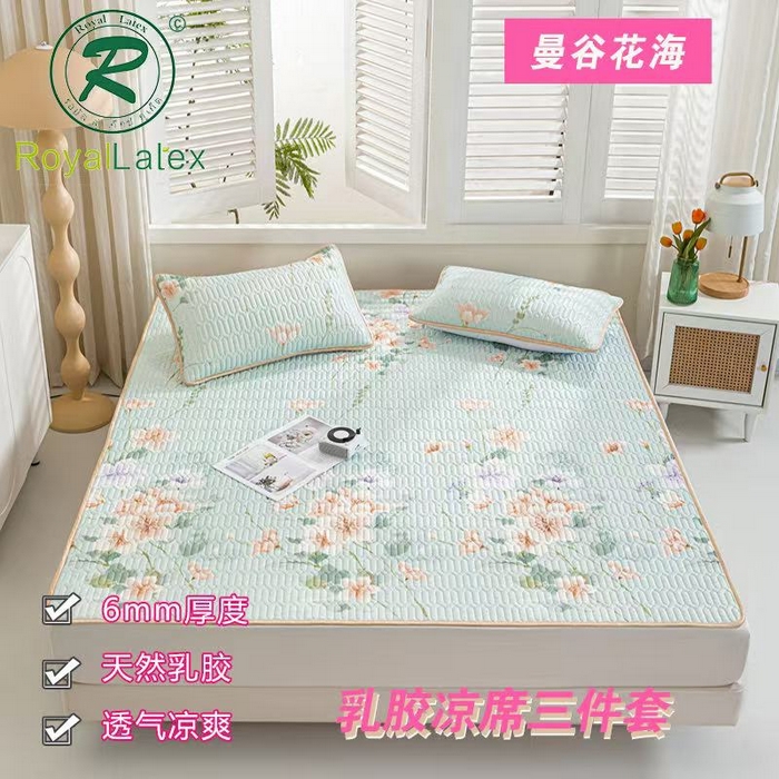 91家纺网 家纺一手货源 找家纺 （总）羽梦家纺 2026新款冰柔丝乳胶床单款凉席