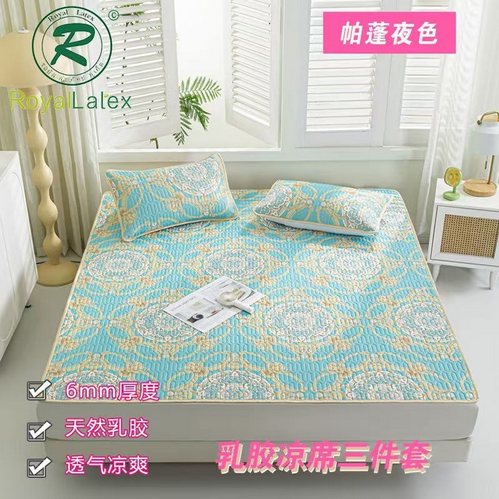 91家纺网 家纺一手货源 找家纺 （总）羽梦家纺 2026新款冰柔丝乳胶床单款凉席