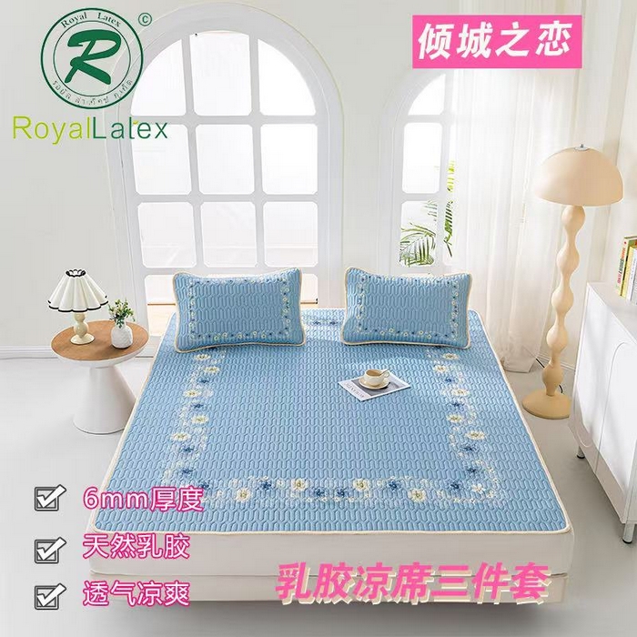 91家纺网 家纺一手货源 找家纺 （总）羽梦家纺 2026新款冰柔丝乳胶床单款凉席