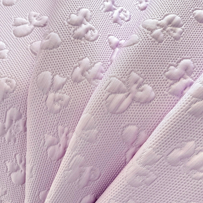 91家纺网 家纺一手货源 找家纺 金绣美居 2026新款PE高分子复合凉感席韩版床裙款凉席三件套-小确幸 小确幸-紫色