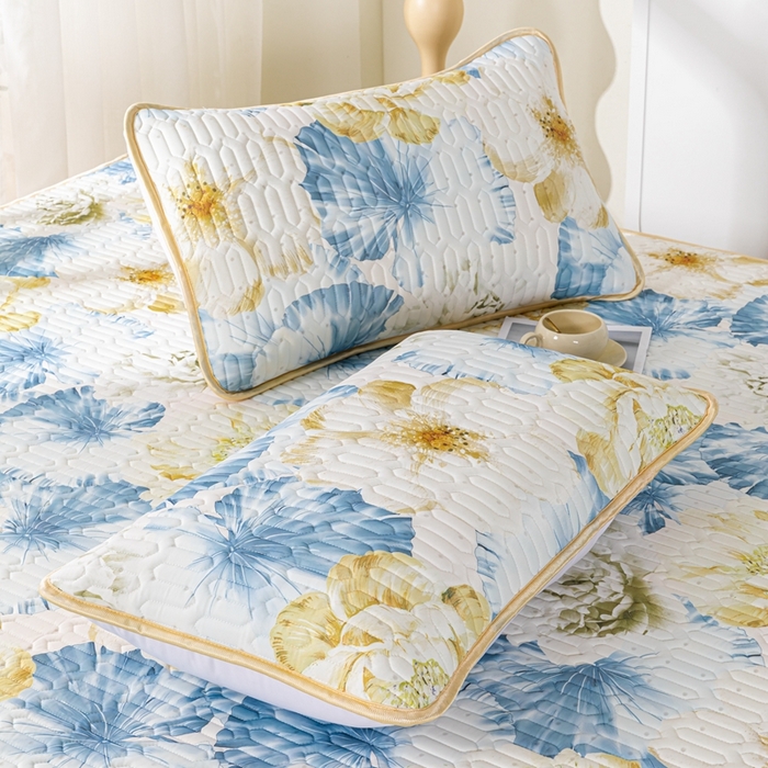 91家纺网 家纺一手货源 找家纺 （总）羽梦家纺 2026新款冰柔丝乳胶床单款凉席