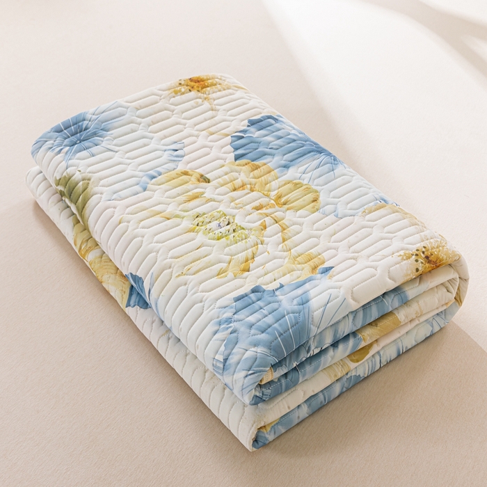 91家纺网 家纺一手货源 找家纺 （总）羽梦家纺 2026新款冰柔丝乳胶床单款凉席