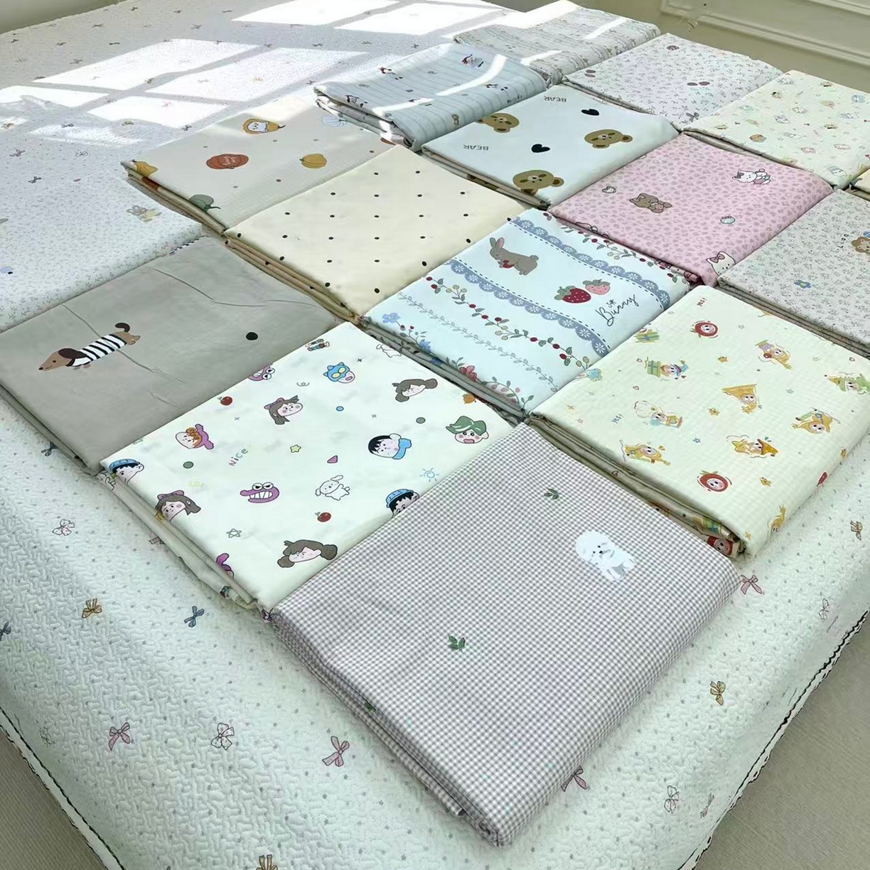 91家纺网 家纺一手货源 找家纺 （总）禧瑞谷 2026新款全棉纯棉斜纹被罩实体店同款  花色以新款居多