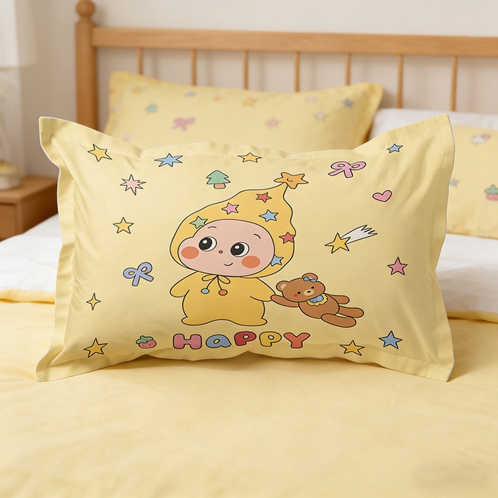 91家纺网 家纺一手货源 找家纺 （总）一电 2026新款跨境电商卡通学生枕头套枕套48x74cm单只件一对装儿童男孩枕皮子 3.磨毛枕套