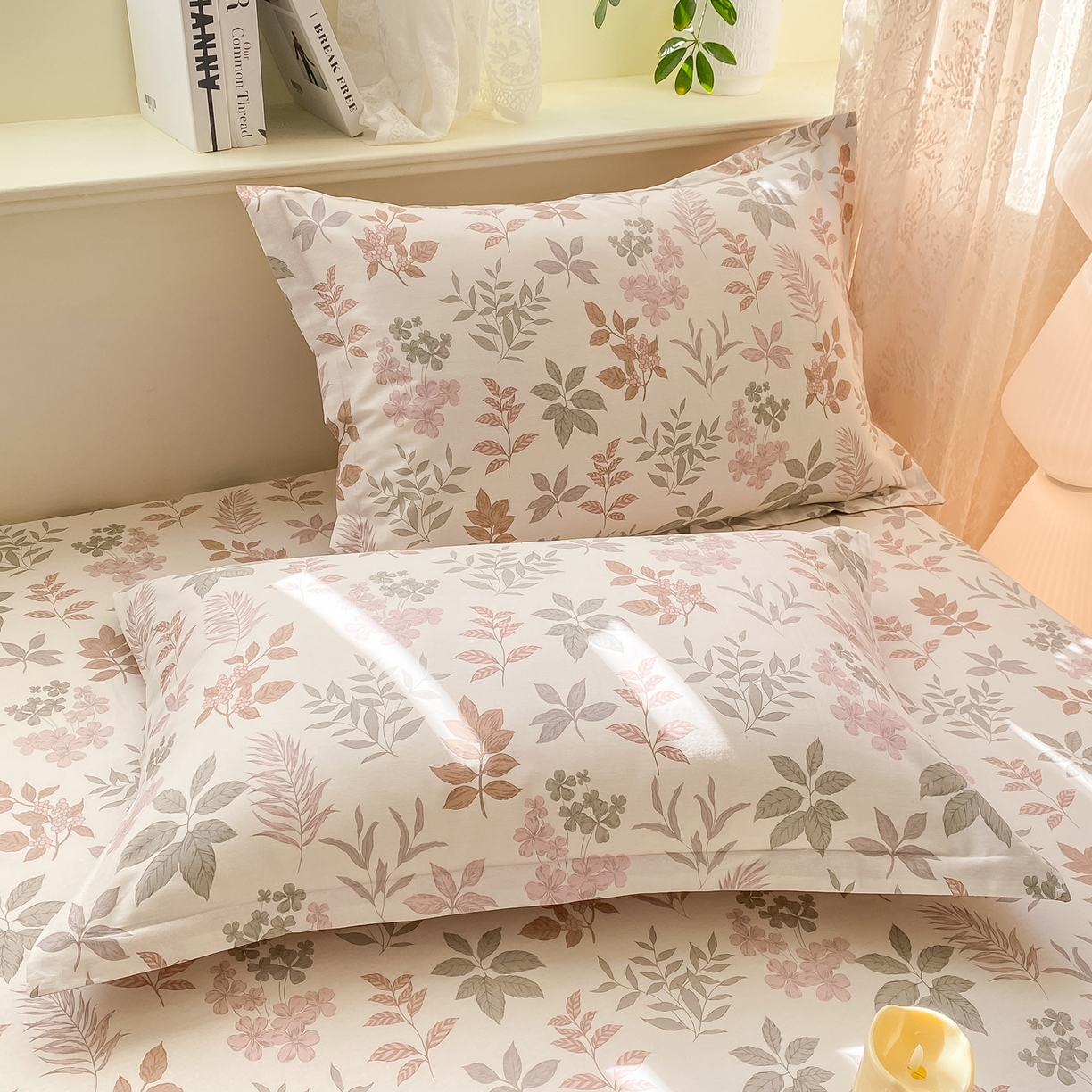 91家纺网 家纺一手货源 找家纺 女子家纺 2026新款全棉纯棉印花小印花花卉款单床笠床笠单件 洛克庄园红