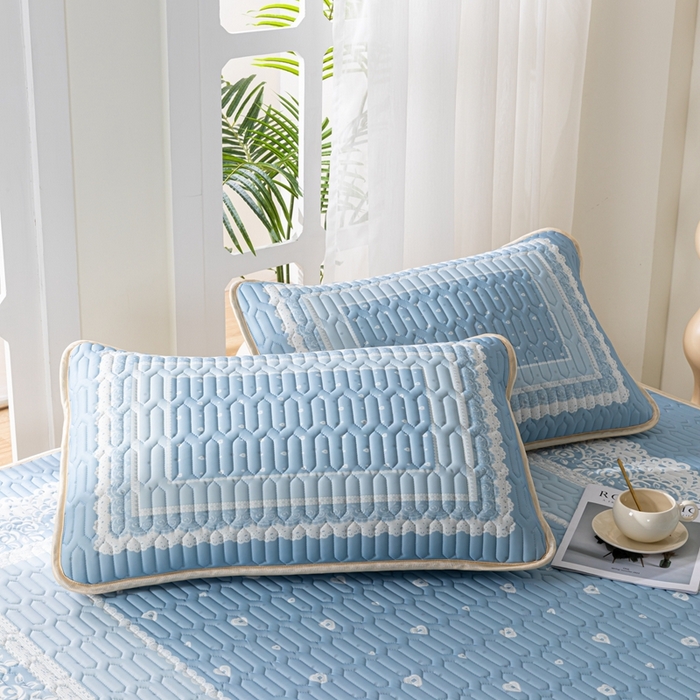 91家纺网 家纺一手货源 找家纺 羽梦家纺 2026新款冰柔丝乳胶床单款凉席赫本风情