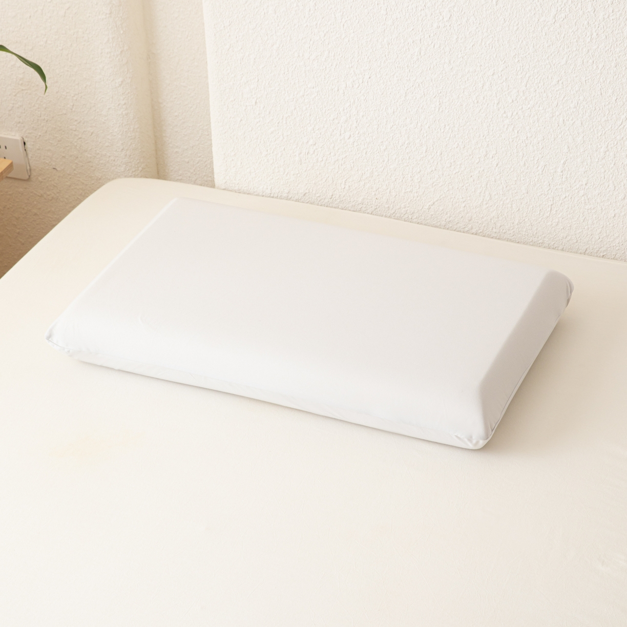 慕尚家纺 2026新款亲肤舒适针织棉枕套 淡灰