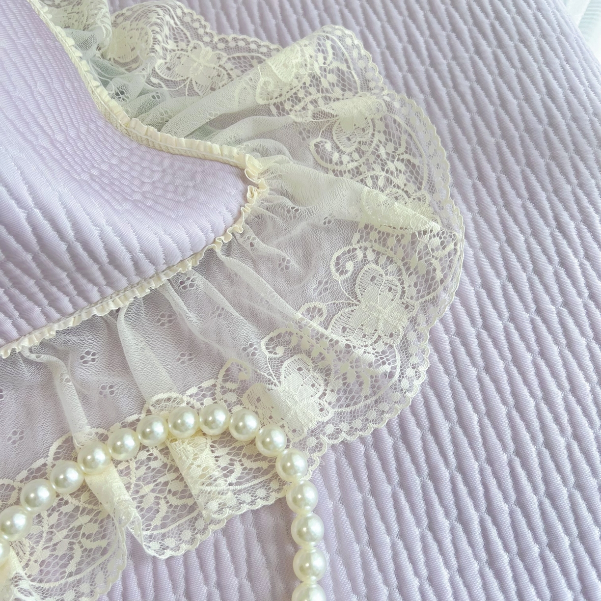 91家纺网 家纺一手货源 找家纺 恋尚羽 2026新款高分子PE凉泡泡大床裙凉感席波浪冰豆豆凉席席子三件套-系列 山茶可可 紫色