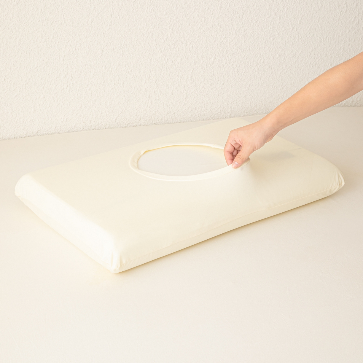 91家纺网 家纺一手货源 找家纺 慕尚家纺 2026新款亲肤舒适针织棉枕套 米黄