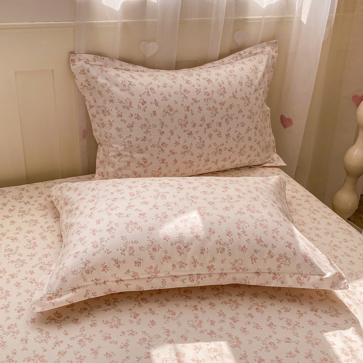 91家纺网 家纺一手货源 找家纺 女子家纺 2026新款全棉纯棉印花小印花花卉款单床笠床笠单件 俏佳人