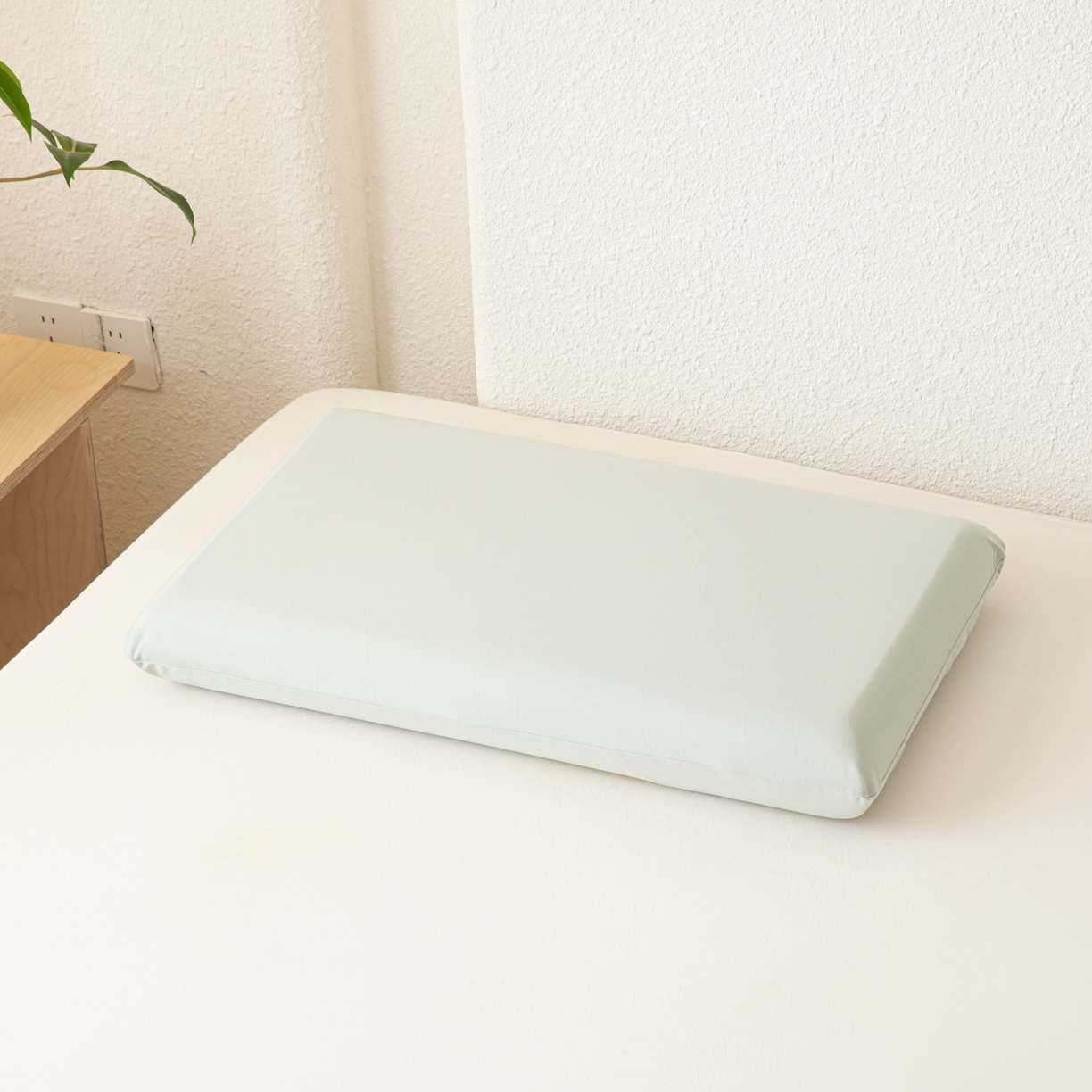 慕尚家纺 2026新款亲肤舒适针织棉枕套 水绿