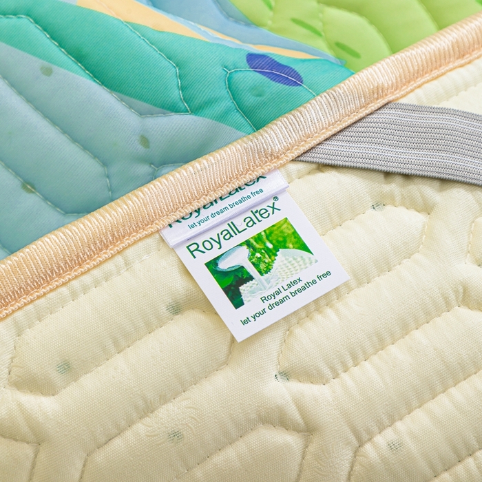 91家纺网 家纺一手货源 找家纺 羽梦家纺 2026新款冰柔丝乳胶床单款凉席酷玩龙