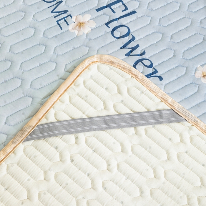 91家纺网 家纺一手货源 找家纺 羽梦家纺 2026新款冰柔丝乳胶床单款凉席浪漫花海