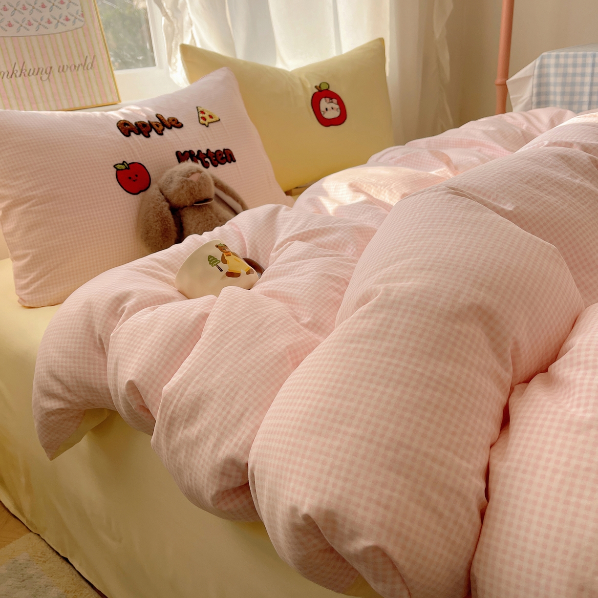 91家纺网 家纺一手货源 找家纺 （总）韩都家居 2026春夏新款亲肤舒适毛巾绣四件套（包含买家秀原图）