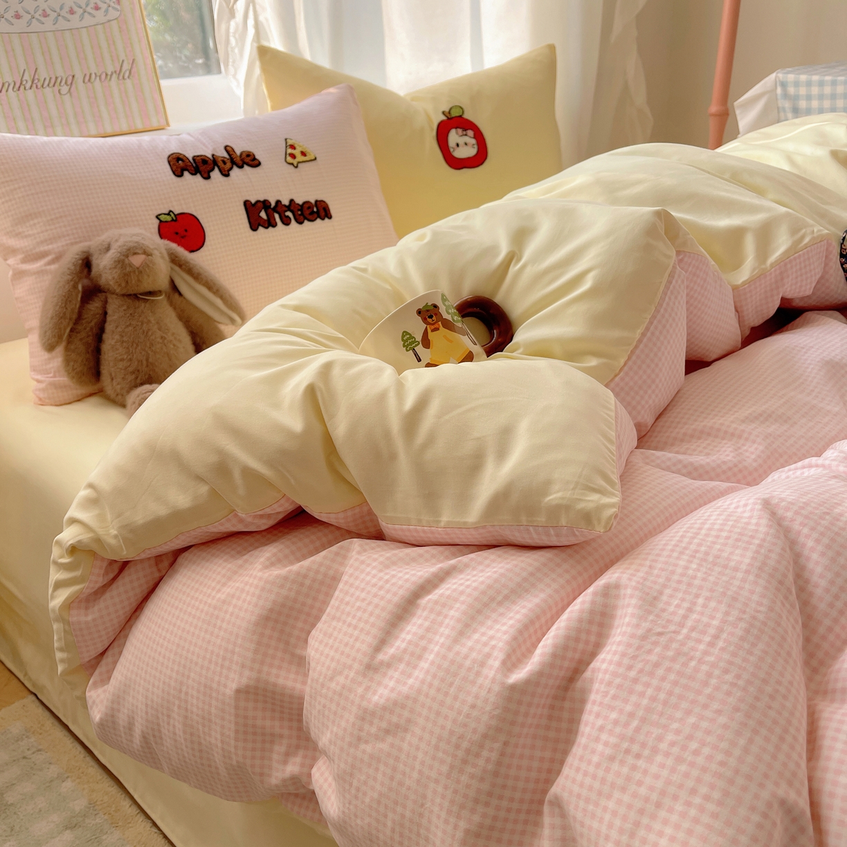 91家纺网 家纺一手货源 找家纺 （总）韩都家居 2026春夏新款亲肤舒适毛巾绣四件套（包含买家秀原图）