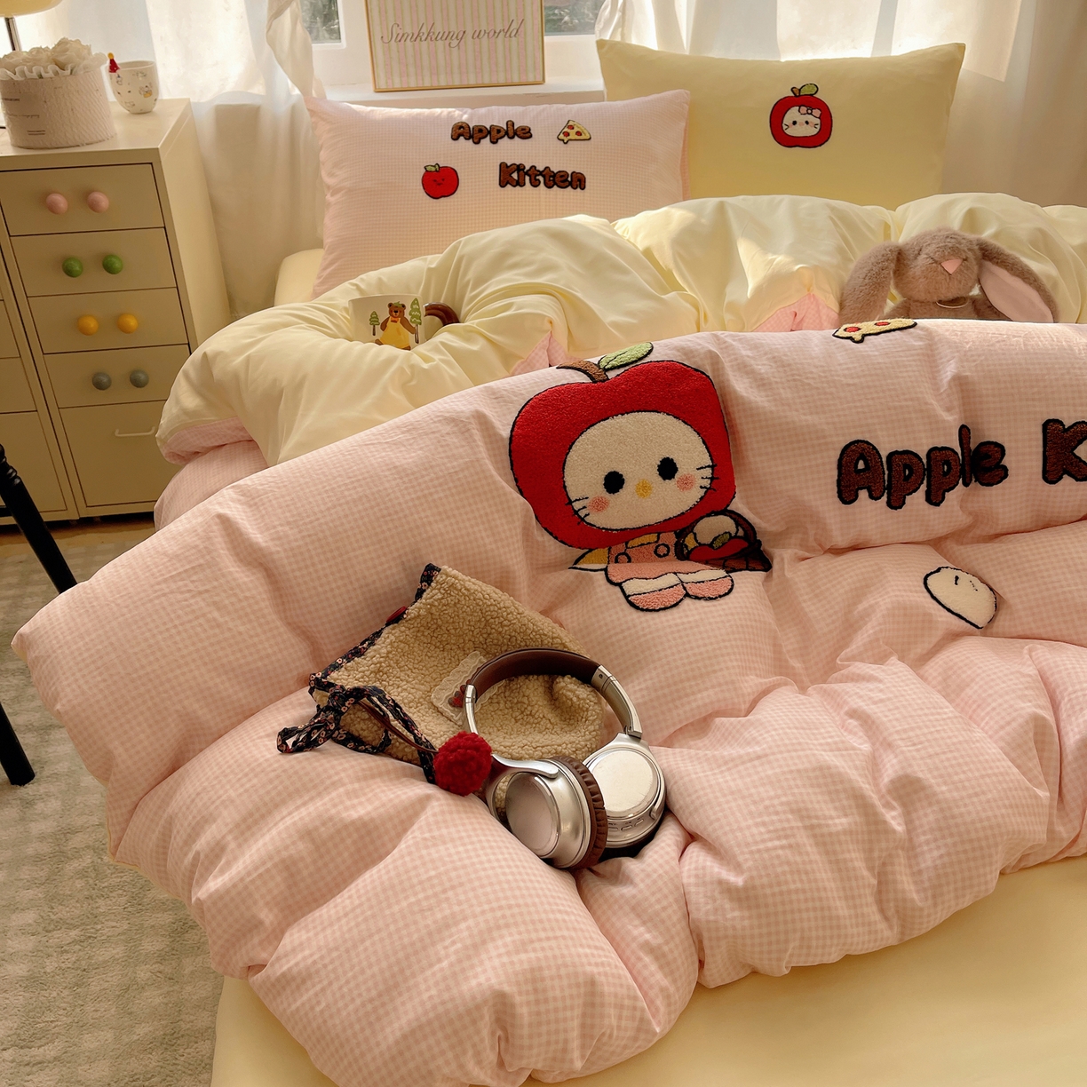 91家纺网 家纺一手货源 找家纺 （总）韩都家居 2026春夏新款亲肤舒适毛巾绣四件套（包含买家秀原图）