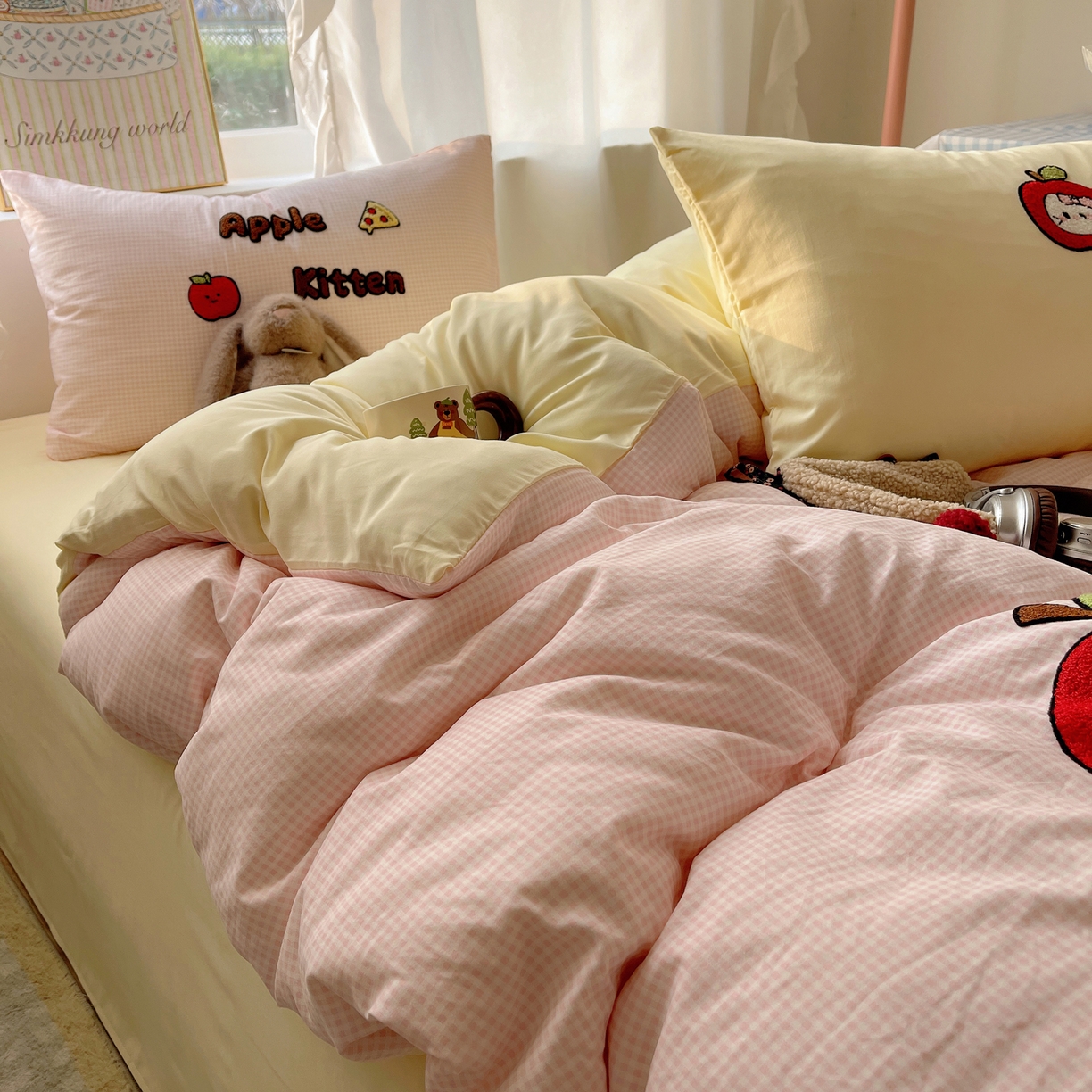 91家纺网 家纺一手货源 找家纺 （总）韩都家居 2026春夏新款亲肤舒适毛巾绣四件套（包含买家秀原图）