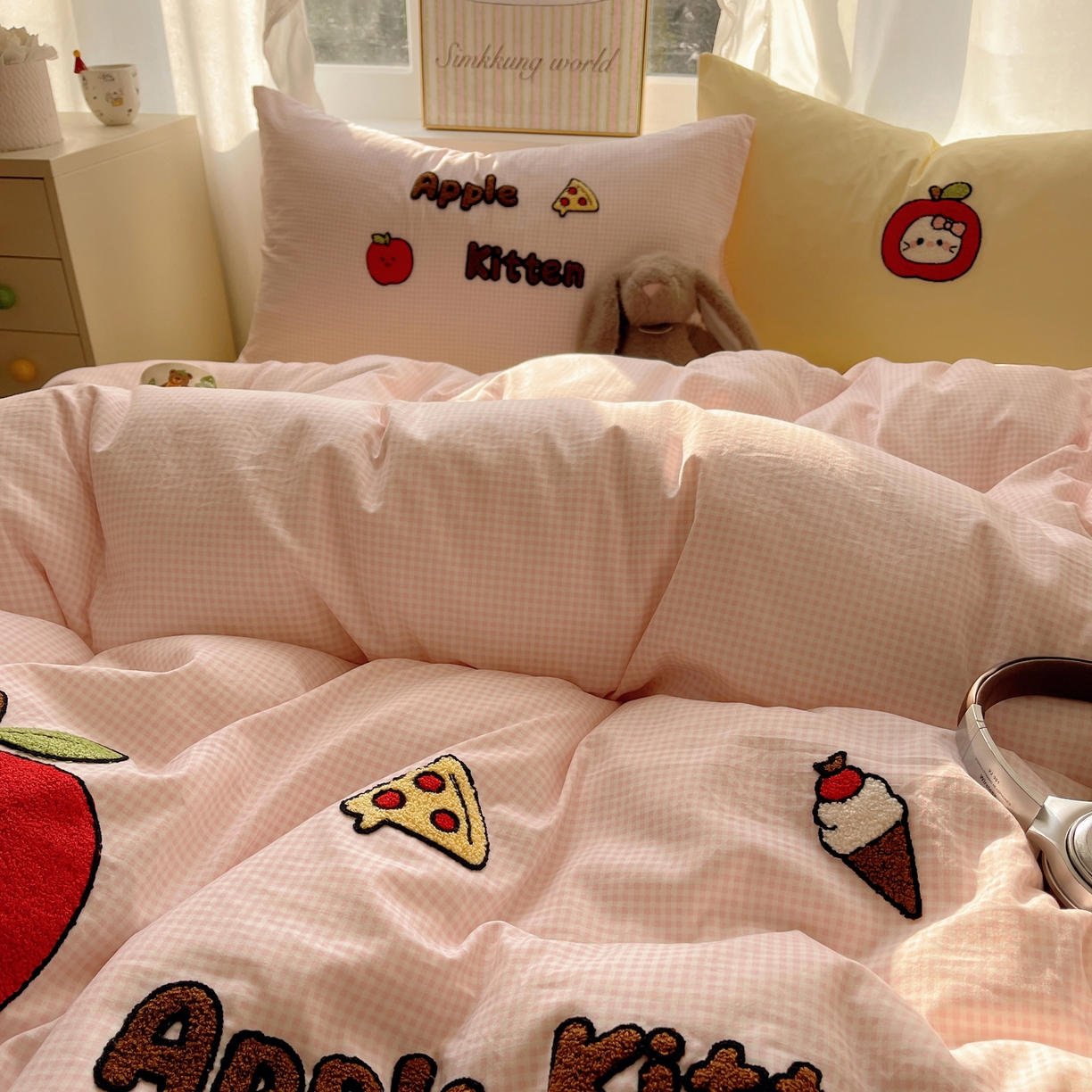 91家纺网 家纺一手货源 找家纺 （总）韩都家居 2026春夏新款亲肤舒适毛巾绣四件套（包含买家秀原图）