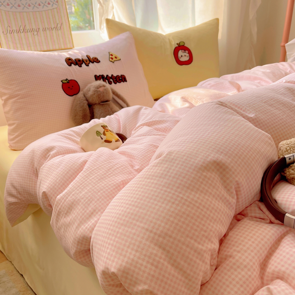 91家纺网 家纺一手货源 找家纺 （总）韩都家居 2026春夏新款亲肤舒适毛巾绣四件套（包含买家秀原图）