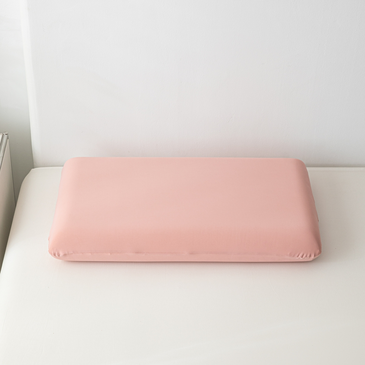 91家纺网 家纺一手货源 找家纺 慕尚家纺 2026新款锦纶小冰皮单枕套枕套单件 桃粉