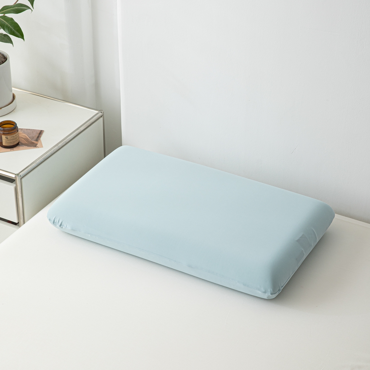 慕尚家纺 2026新款锦纶小冰皮单枕套枕套单件 天空蓝