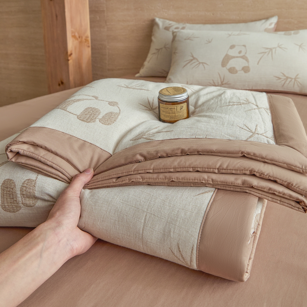 吾诺家居 2026新款全棉色织提花三层纱夏被夏凉被空调被-华美 萌宝