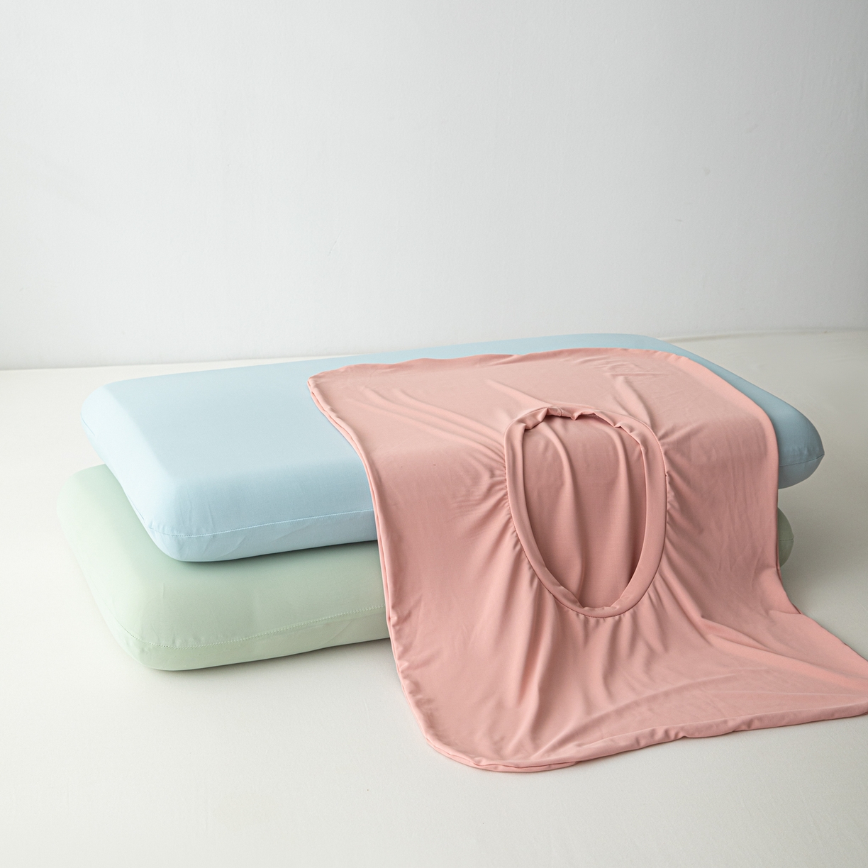 91家纺网 家纺一手货源 找家纺 慕尚家纺 2026新款锦纶小冰皮单枕套枕套单件 组合图（仅供展示不可下单）