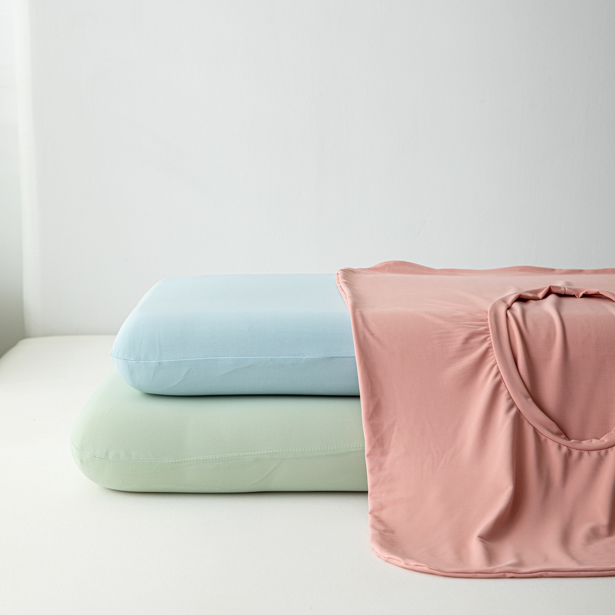 91家纺网 家纺一手货源 找家纺 慕尚家纺 2026新款锦纶小冰皮单枕套枕套单件 组合图（仅供展示不可下单）