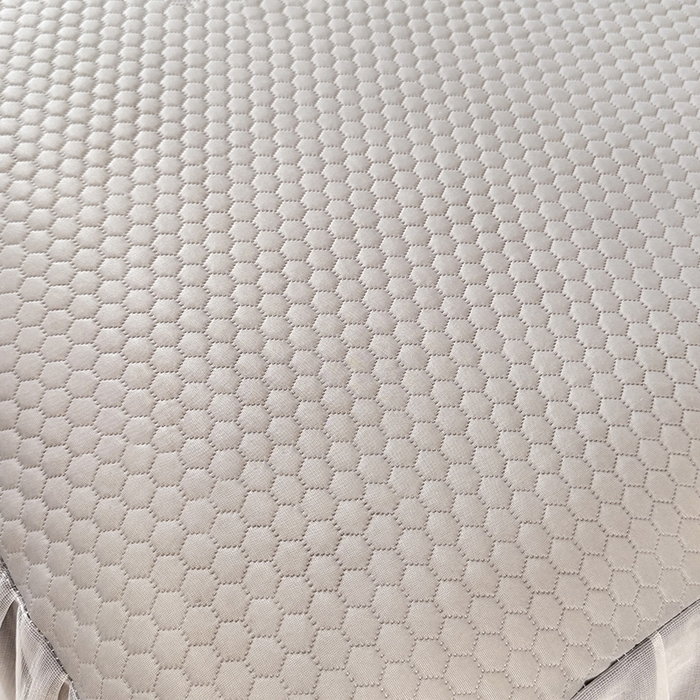 91家纺网 家纺一手货源 找家纺 后庭寝室 2026新款冰感豆豆床裙凉席夏被空调被四件套-花语系列 花语-浅灰