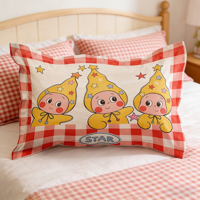 91家纺网 家纺一手货源 找家纺 （总）一电 2026新款跨境电商卡通学生枕头套枕套48x74cm单只件一对装儿童男孩枕皮子 7.磨毛枕套