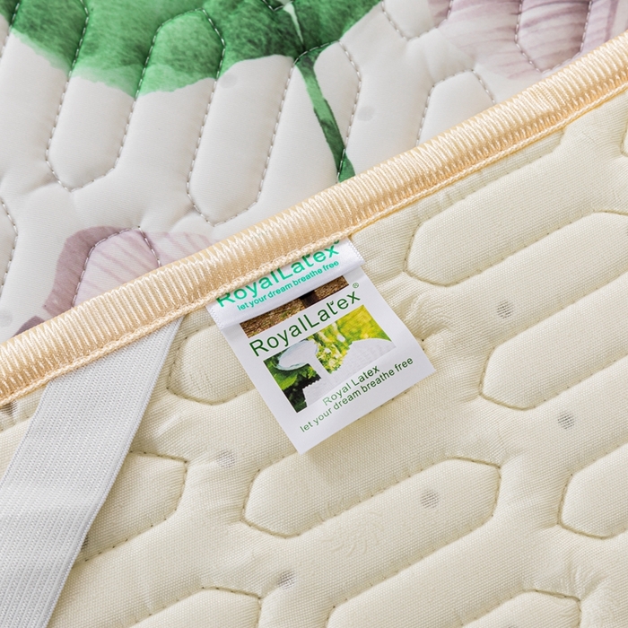 91家纺网 家纺一手货源 找家纺 羽梦家纺 2026新款冰柔丝乳胶床单款凉席叶韵