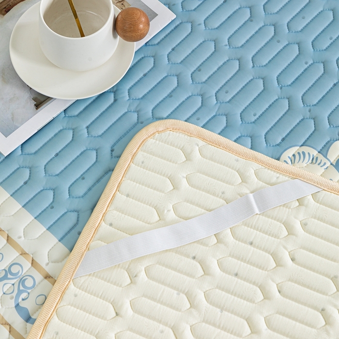 91家纺网 家纺一手货源 找家纺 羽梦家纺 2026新款冰柔丝乳胶床单款凉席伊芙丽