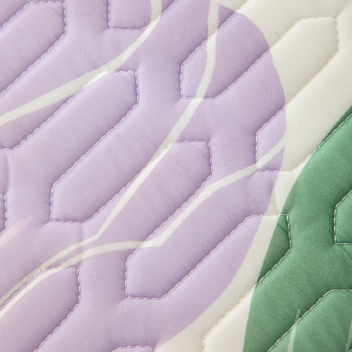 91家纺网 家纺一手货源 找家纺 羽梦家纺 2026新款冰柔丝乳胶床单款凉席郁金香