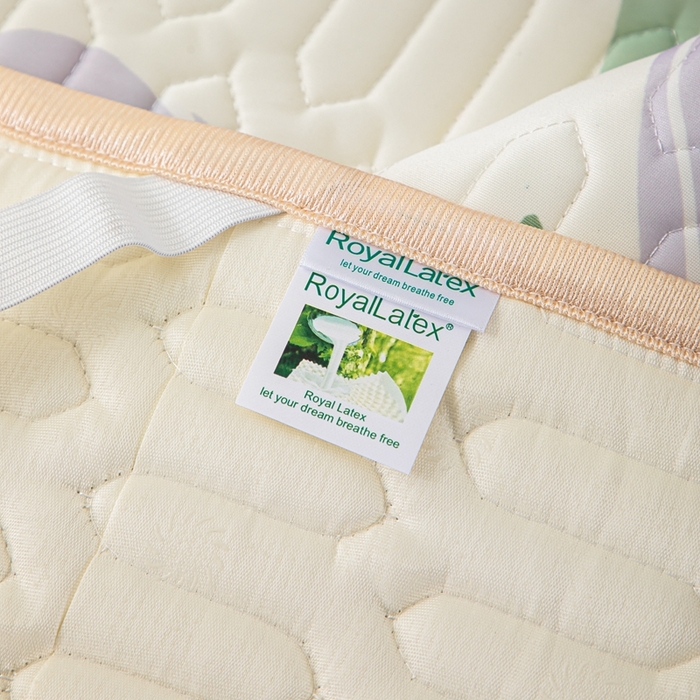 91家纺网 家纺一手货源 找家纺 羽梦家纺 2026新款冰柔丝乳胶床单款凉席郁金香