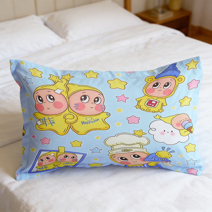 91家纺网 家纺一手货源 找家纺 （总）一电 2026新款跨境电商卡通学生枕头套枕套48x74cm单只件一对装儿童男孩枕皮子 7.磨毛枕套
