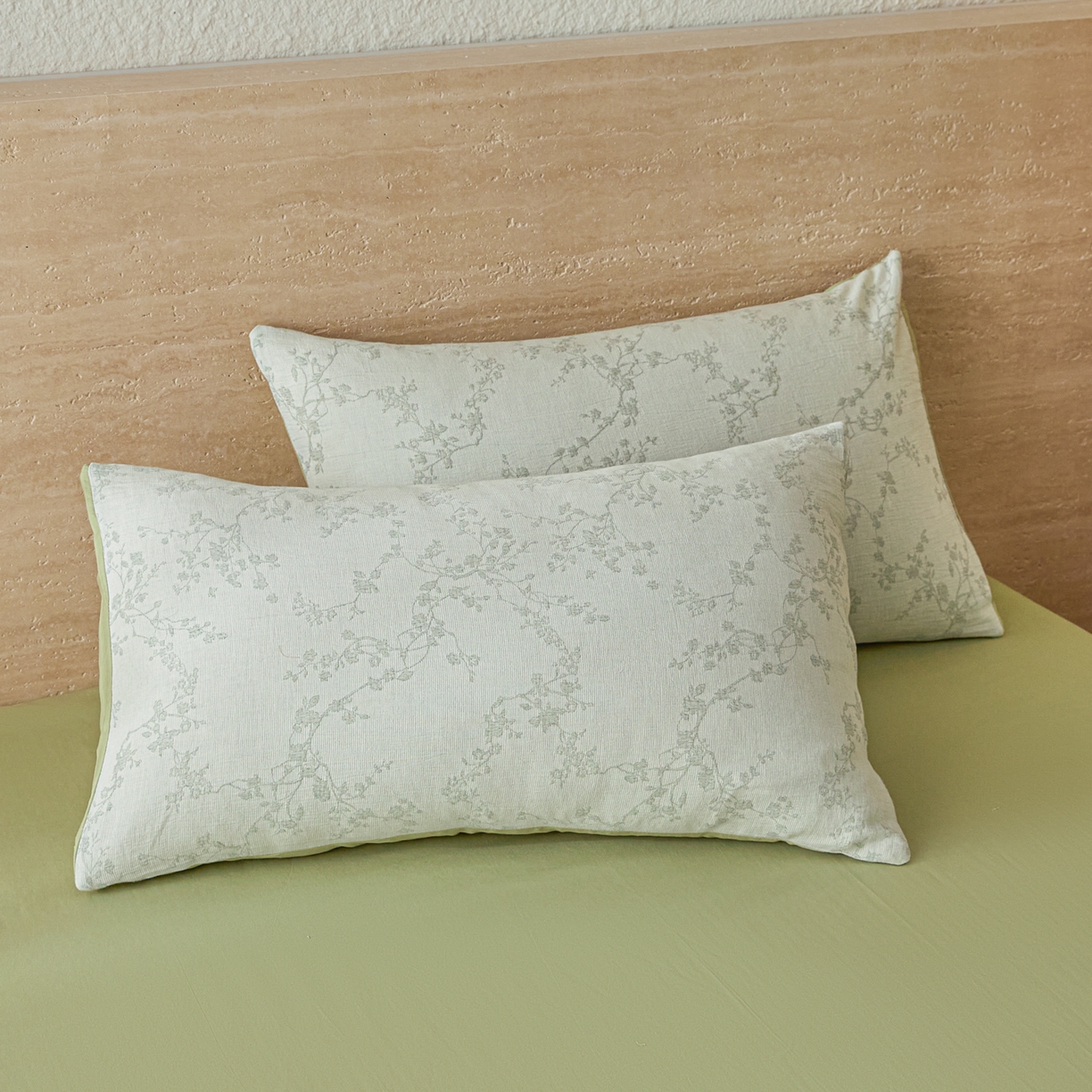 91家纺网 家纺一手货源 找家纺 吾诺家居 2026新款全棉色织提花三层纱夏被夏凉被空调被-华美 香水繁花-绿