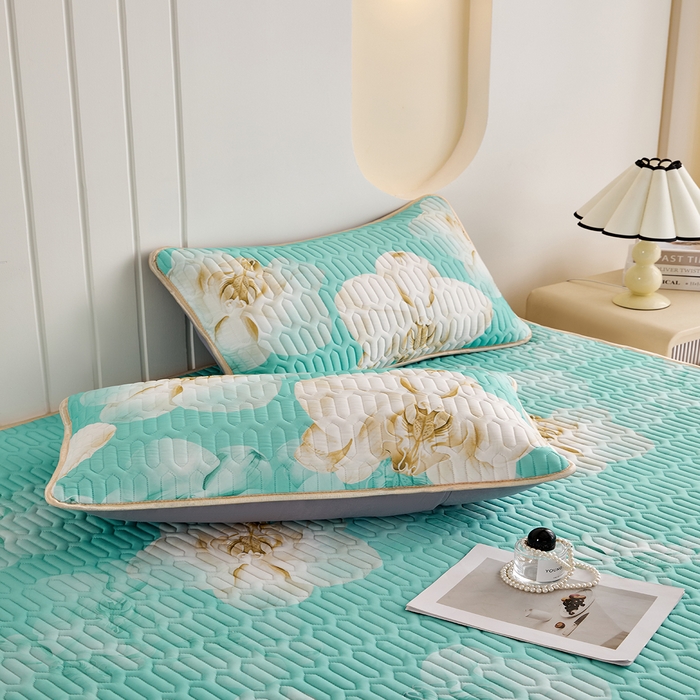 91家纺网 家纺一手货源 找家纺 （总）羽梦家纺 2026新款冰柔丝乳胶床裙款凉席