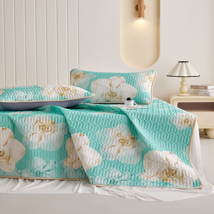 91家纺网 家纺一手货源 找家纺 （总）羽梦家纺 2026新款冰柔丝乳胶床裙款凉席